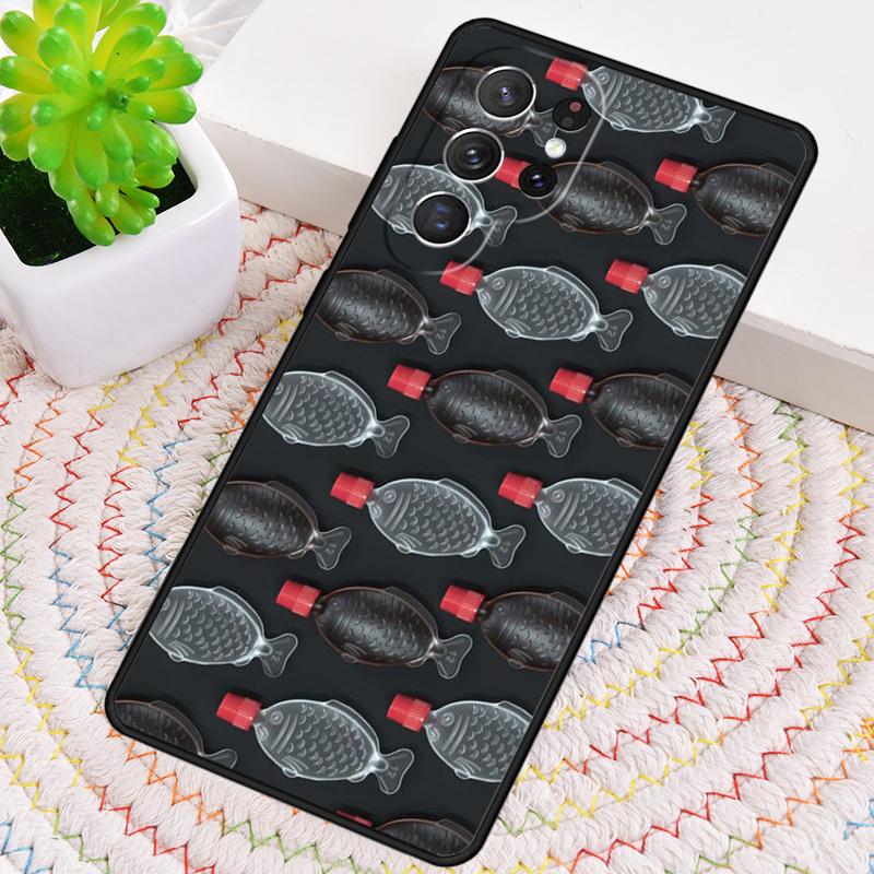 Sushi Soy Fish TPU Phone Case For Samsung Galaxy note 10 pro S26 S25 S24 S23 S22 Ultra Plus S21 FE S20 Shockproof Cover