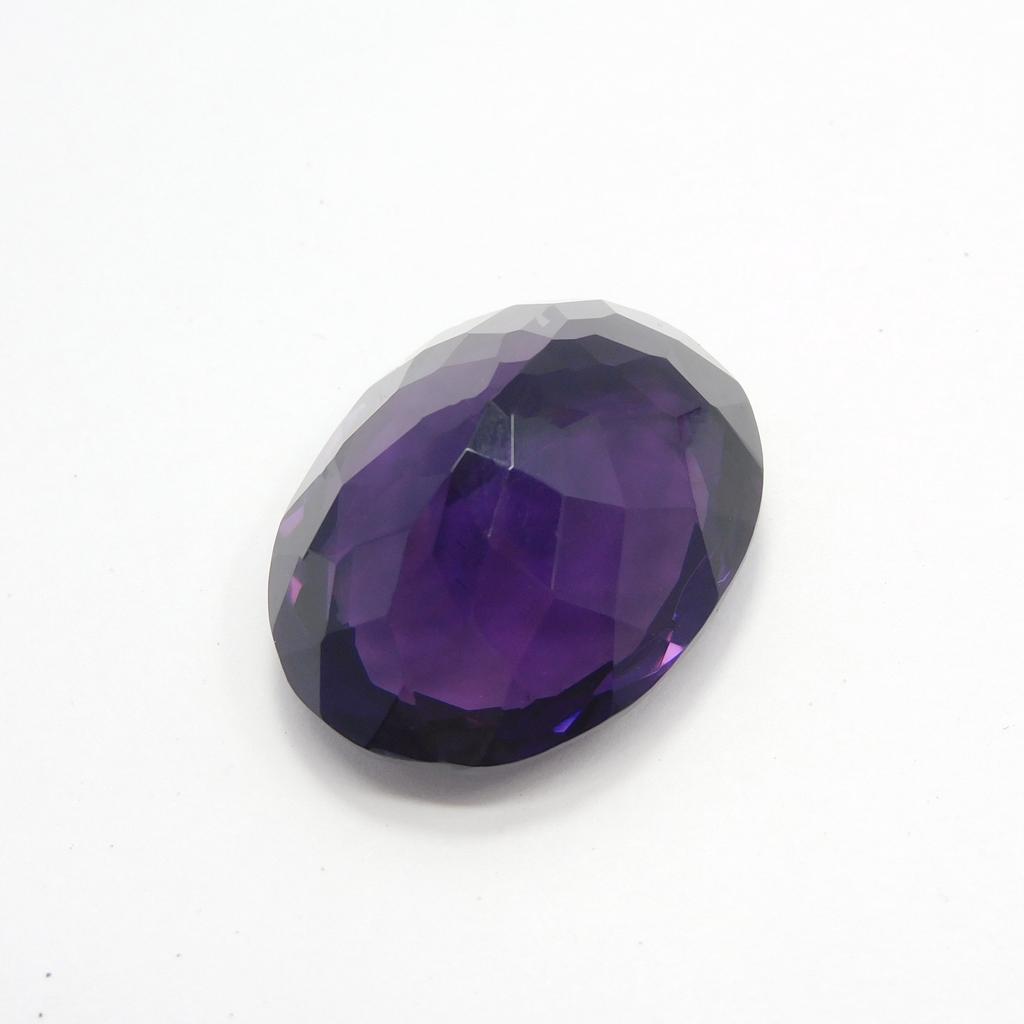 Natural Purple Amethyst Loose Gemstone Oval Cut 45.70 ct for Jewelry Making and Gem Collections