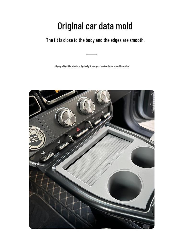 Essential Upgrade: Front Center Console Organizer for Chery iCAR Super V23 with Storage Compartments & Cup Holders