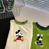 Kids 100 Percent Cotton Cartoon Print Short Sleeve T Shirt Summer Boys Girls Baby Breathable Top