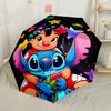 Lilo & Stitch Stars Automatic Umbrella Retractable Design with 8-Rib Durability Foldable Design All-Season Umbrella for Travel Elegant Umbrella