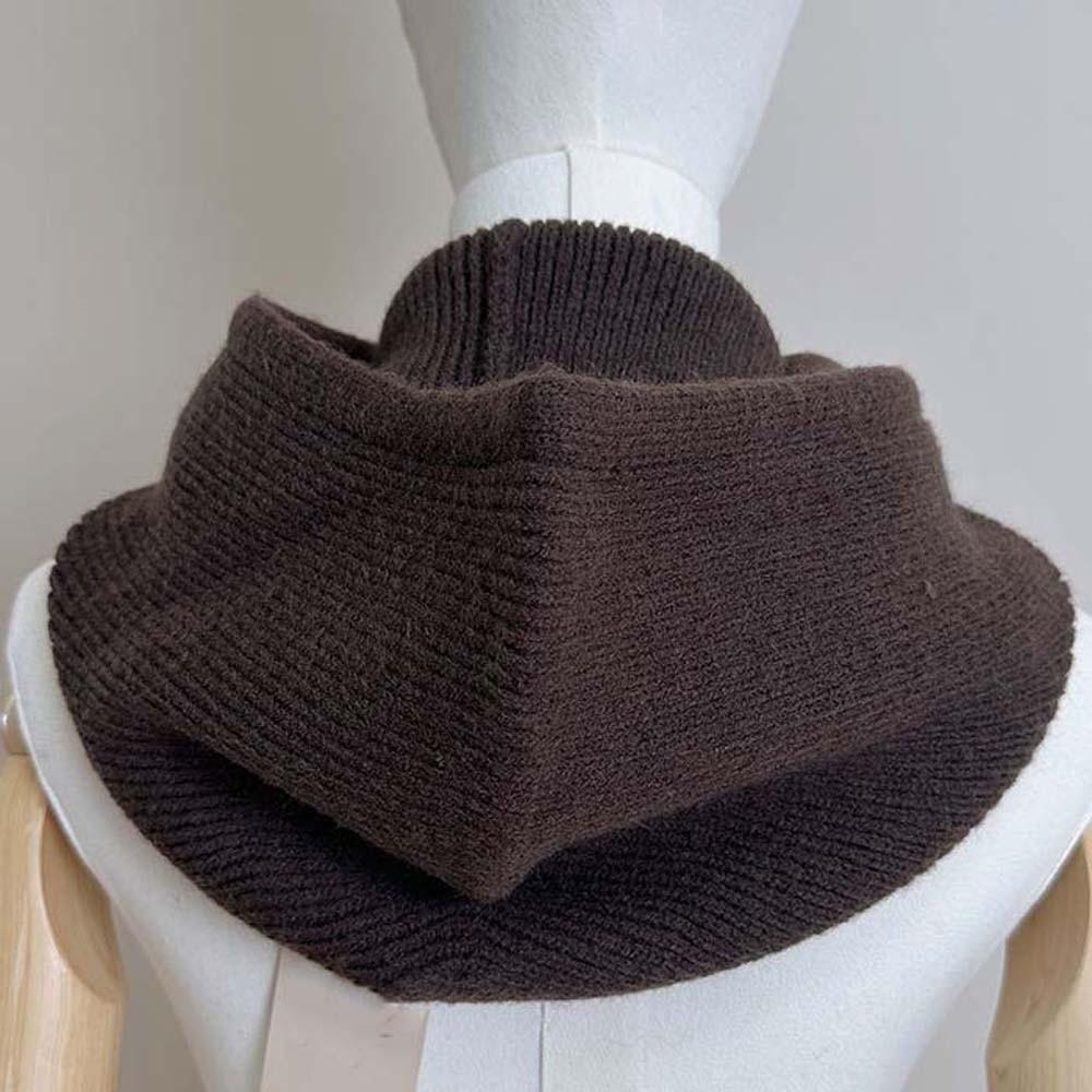 Soft Knit Balaclava Hat Thickened Thermal Scarf Cap Hooded Neck Warmer Cycling