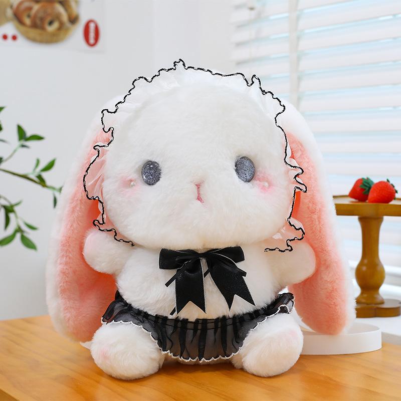 Lolita Rabbit Backpack Japanese Style Girl's Heart Cute Little Rabbit Plush Bag for Girls Birthday Gift