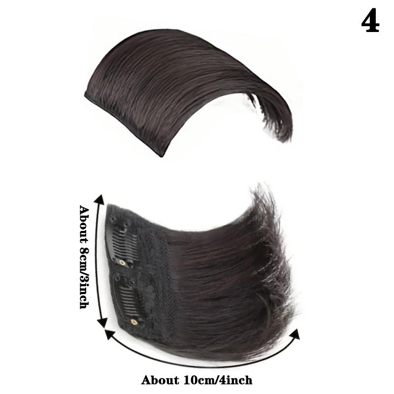 

XINRAN Синтетические Прямые Волосы Накладка Патч Заколки Наращивание Волос Невидимые Накладки Добавление Объема Волосам для Женщин Ежедневное Использование 10cm