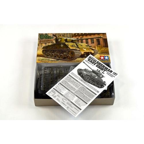 Tamiya 1/35 Military Miniature Series No.346 US Army Tank M4A3E8 Sherman Easy Eight European Front Plastic Model 35346