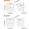 Infinite Dimming Human Body Induction Clock Three Color Switching Clock Display Motion Sensor Clock Warm White