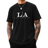 Men LA Los Angeles Graphic T Shirt Cotton Crewneck Streetwear