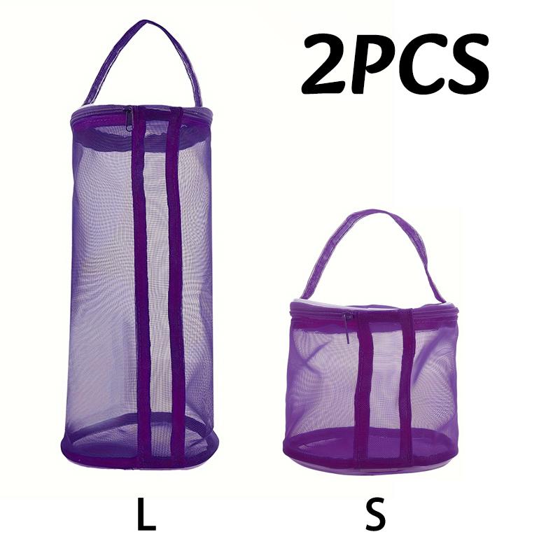 1/2PC Portable Yarn Storage Bag Round Hollow Mesh Knitting Wool Yarn Bags Crochet Yarn Handbag Organizer DIY Knitting Baskets