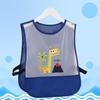Breathable Mesh Baby Bib: Waterproof, Stain-Proof, Sleeveless Coverall for Infants and Toddlers.