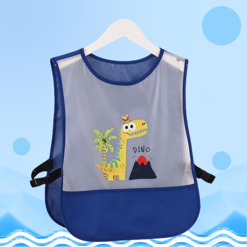 Breathable Mesh Baby Bib: Waterproof, Stain-Proof, Sleeveless Coverall for Infants and Toddlers.