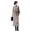 French Retro Drawstring Over-the-Knee Dress - Autumn Winter 2025 Collection