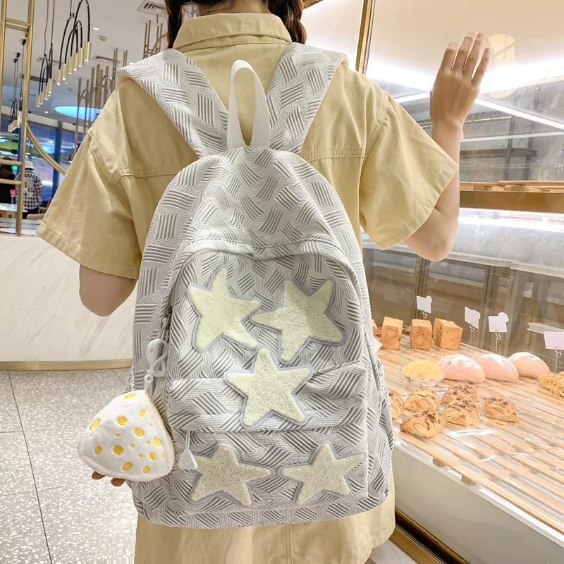 School bag female ins cute high school junior high school student large capacity versatile backpack elementary school student simple small fresh