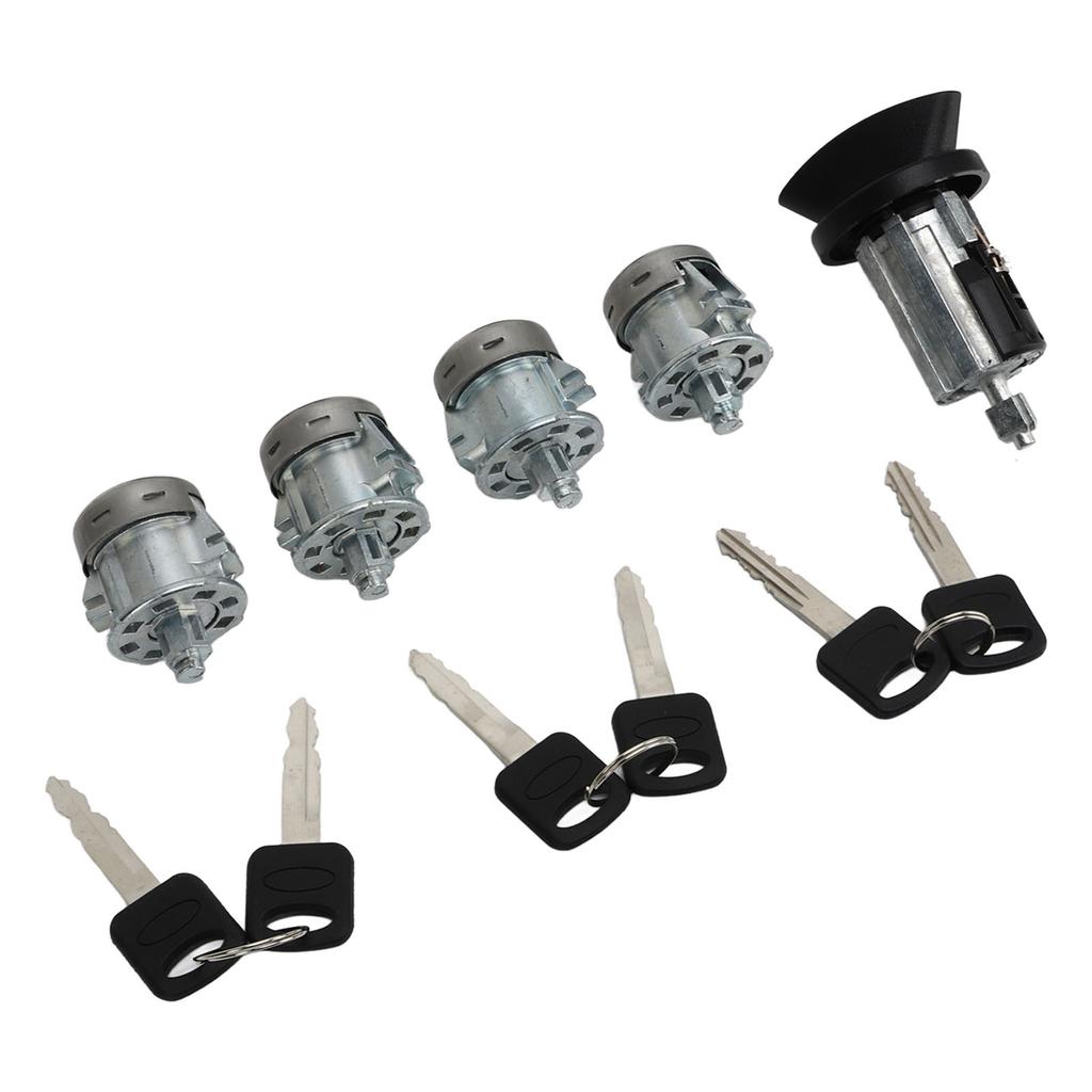 Car Door Lock Cylinder Key Set 1L3Z 11582 A Ignition Switch Lock Key Kit Replacement For Ford Excursion 2000 to 2005