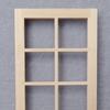 Wooden Traditional 1/12 Scale 8-Pane Door Dollhouse Window Frame Miniature Furniture for Kids