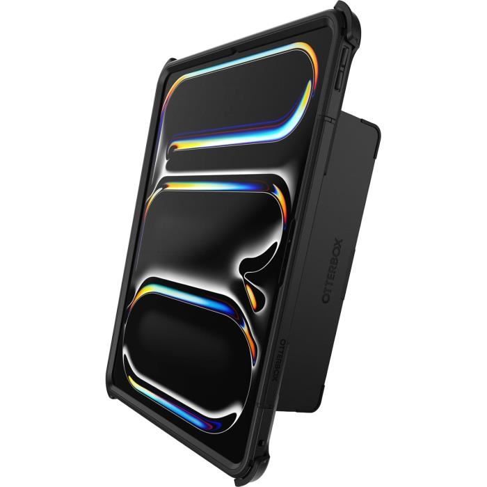 Coque otterbox defender - otterbox - ipad pro 13 (2024) - protection antichoc - support polyvalent - noir