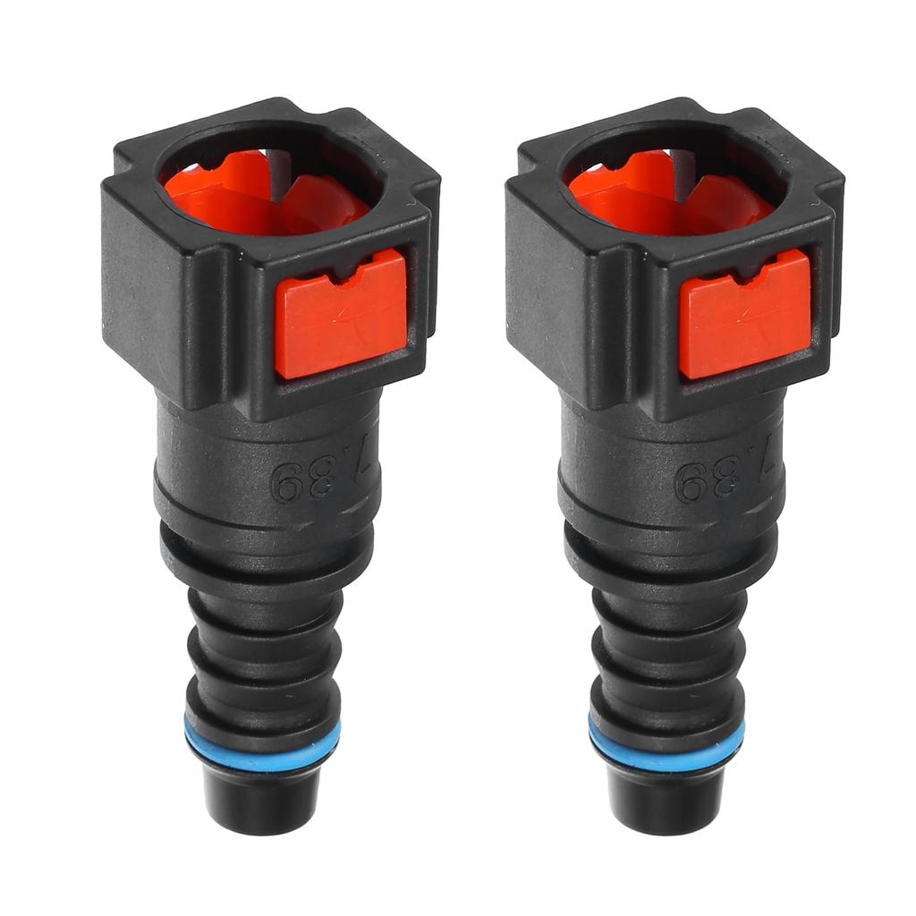 A ABSOPRO Car Fuel Line Hose Quick Release Connector Straight 5/16" 7.89mm SAE To