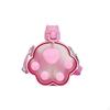 Paw Print Water Bottle Cute with Straw and Strap Cartoon for Kids, Students, School,
