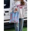 Canvas Tote Bag with Magnetic Snap, Large Capacity Women's Shoulder Handbag