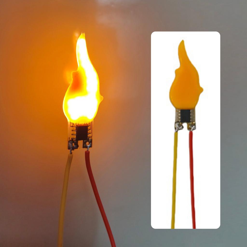 3/5/10PCS Flame Light Bulbs 2200K Diode Flame LED Filament 3V LED Flame Effect Light Bulb for Halloween Christmas Decor