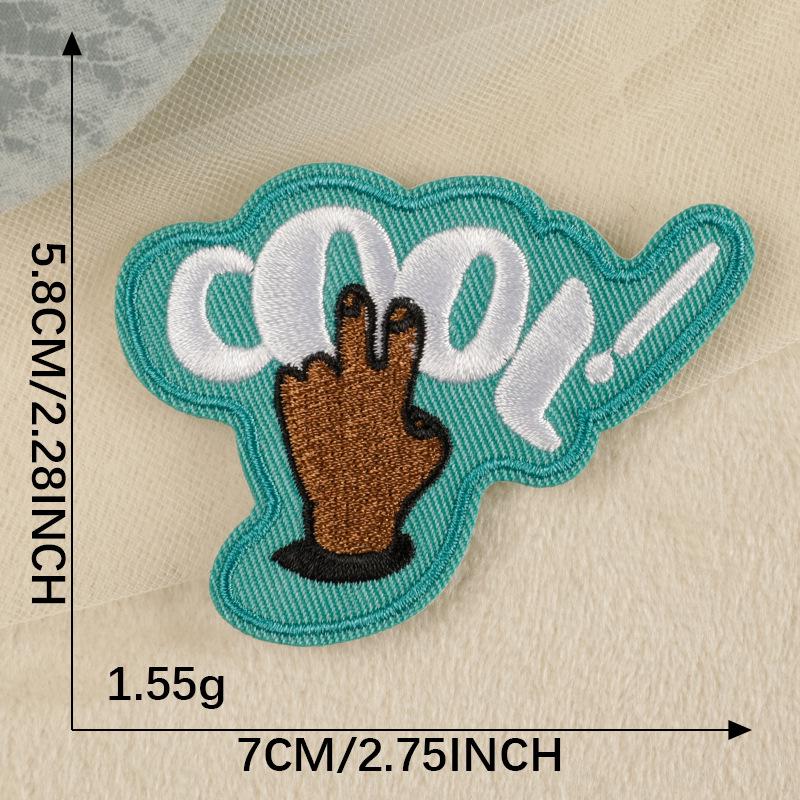 Original Cartoon Smiley Face Embroidery Patch for Clothing and Hats