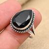 Amazing Black Spinel Gemstone Handmade 925 Sterling Silver Ring Jewelry