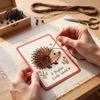 Needle And Thread Crafts Garden Animal Stitching Card Kit, DIY Stitch by Family Crafting Kits Hand, Embroidery Greeting Kit for Adults Beginners