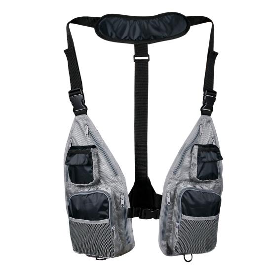 

Спортивные аксессуары MUQZI, высококачественный жилет для рыбалки, мягкий, легкий, удобный черный серый