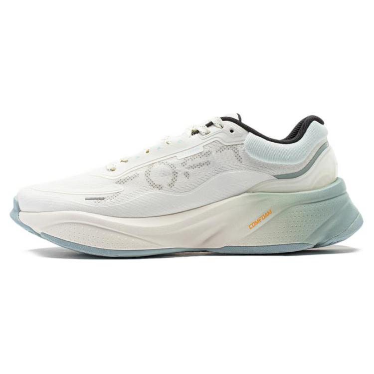 New LiNing Soft Cushioning Abrasion Resistant Lightweight Low Top Casual Shoes Men's White Blue AGLU009-2