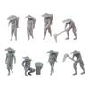 Farm Keeper Model Resin Miniature Farmers for 1/87 Scale DIY Scenery for Model Train Setups