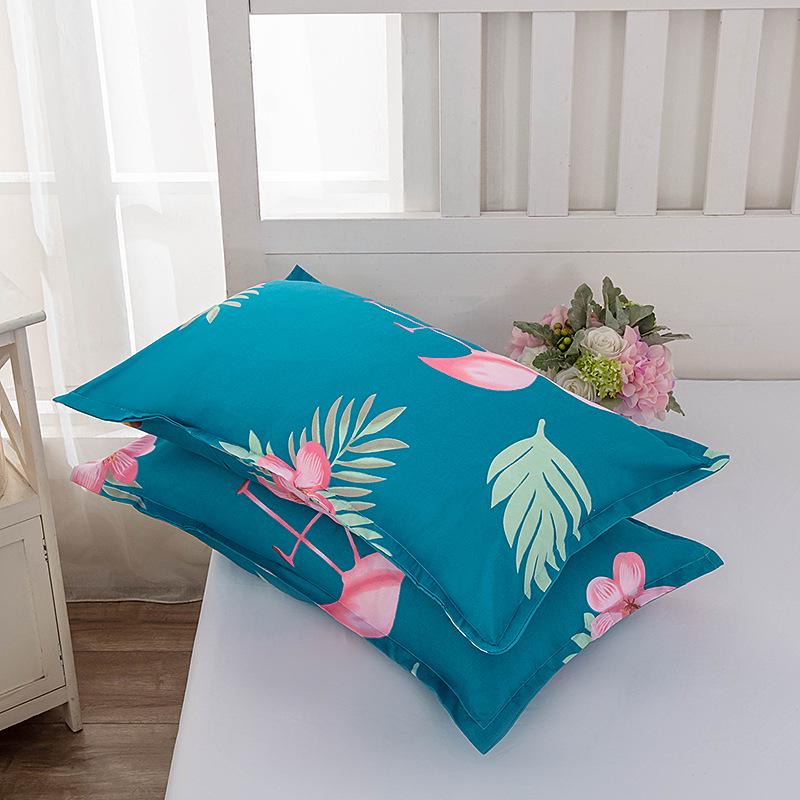 Set of Two Modern Minimalist Pure Cotton Pillowcases for Dorms and Homes