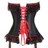 Women Lolita Clubwear Lace Up Boned Steampunk Corset Bustier Top Plus Size Overbust Party Costume