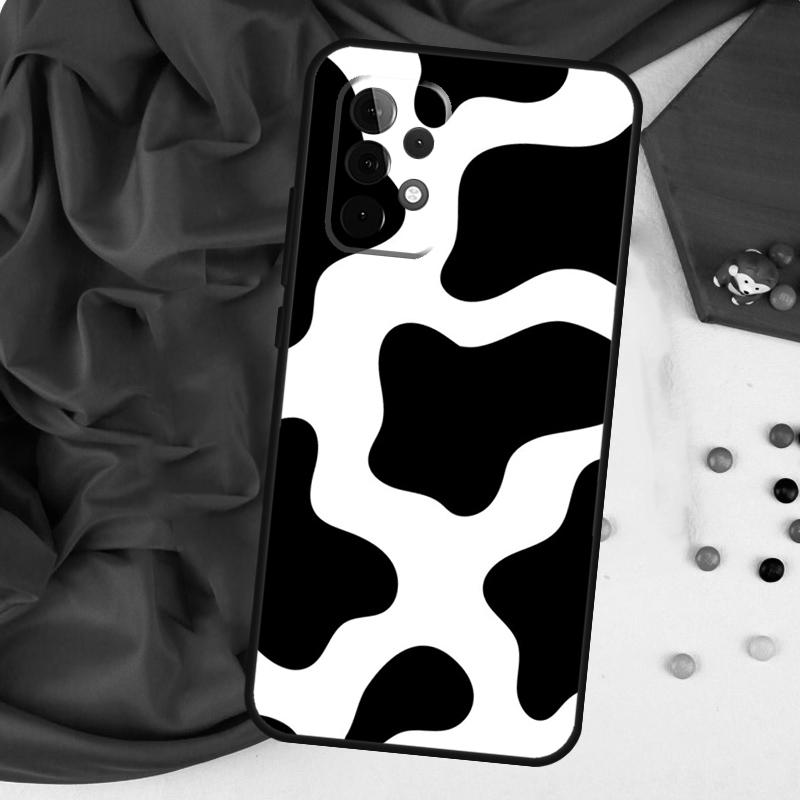 Spotted Cow Skin Print For Samsung Galaxy A26 A05 A06 A16 A54 A34 A14 A22 A32 A52 A55 A35 A15 A53 A13 A56 A36 Case