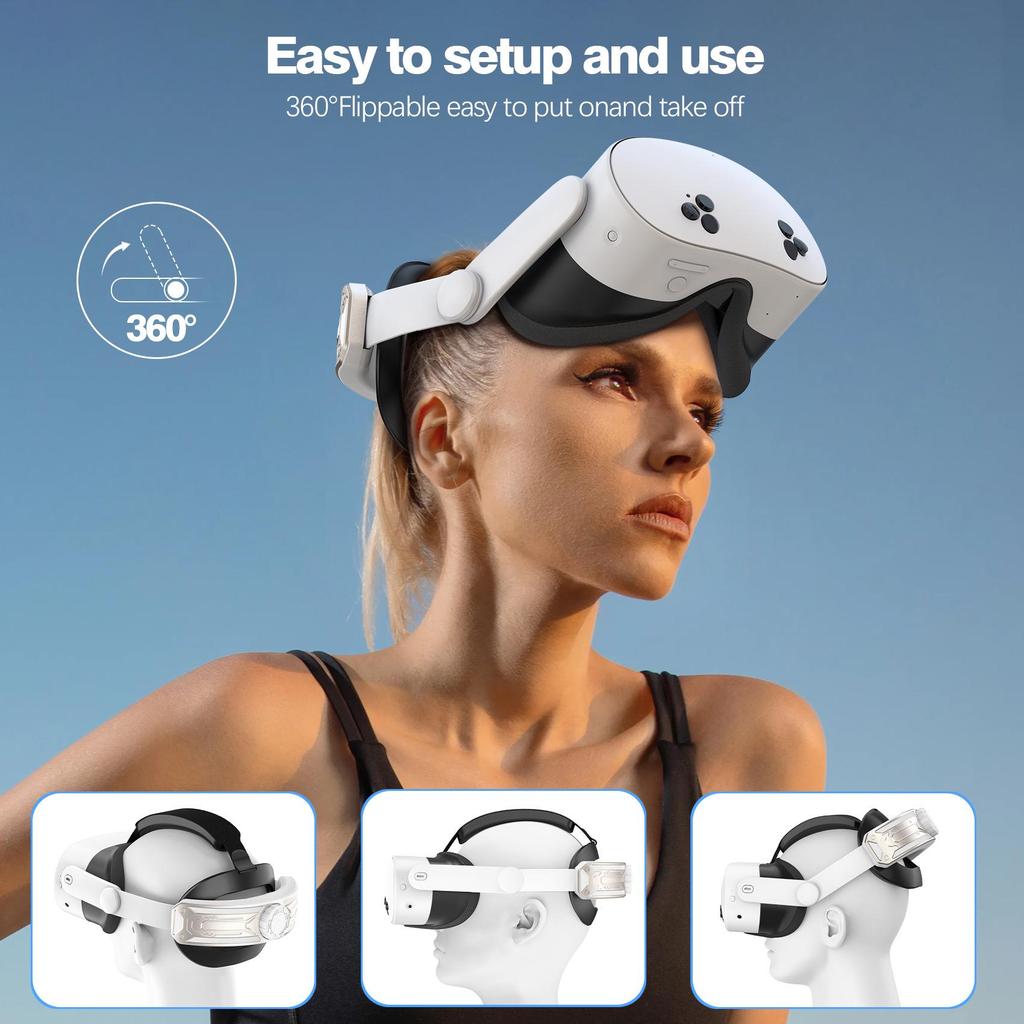 Adjustable Replacement Headband for Meta Quest 3 Elite Headset VR Accessories