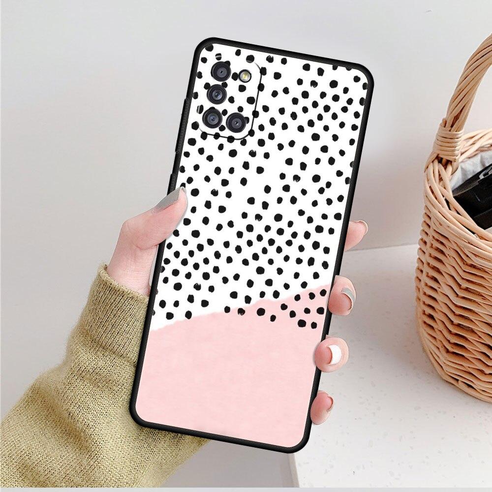 

Чохол Black and White Polka Dot для Samsung Galaxy A32 4G A52 A02s A31 A12 A51 A71 A72 A21s A41 A33 A23 A03s A53 A52s Fashion Samsung A02s