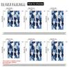 2pc    Window Drapes Geometric Patterns Versatile Durable Polyester  Without Electricity Festive Wall Decor Use for Daily home