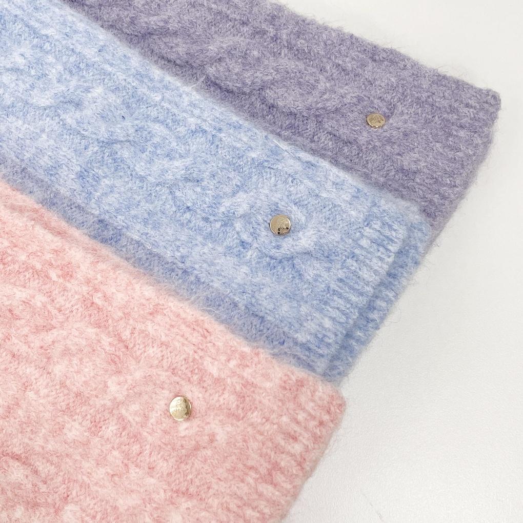 Women's and Men's Couple Daily Twisted Scarf Hat