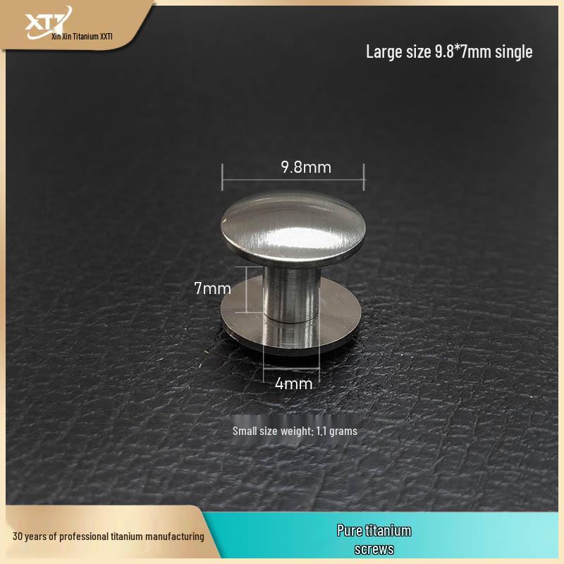 

Маленькие винты из чистого титана и пряжки для ремня с пином 9x6 мм - Устойчивый к ржавчине аксессуар