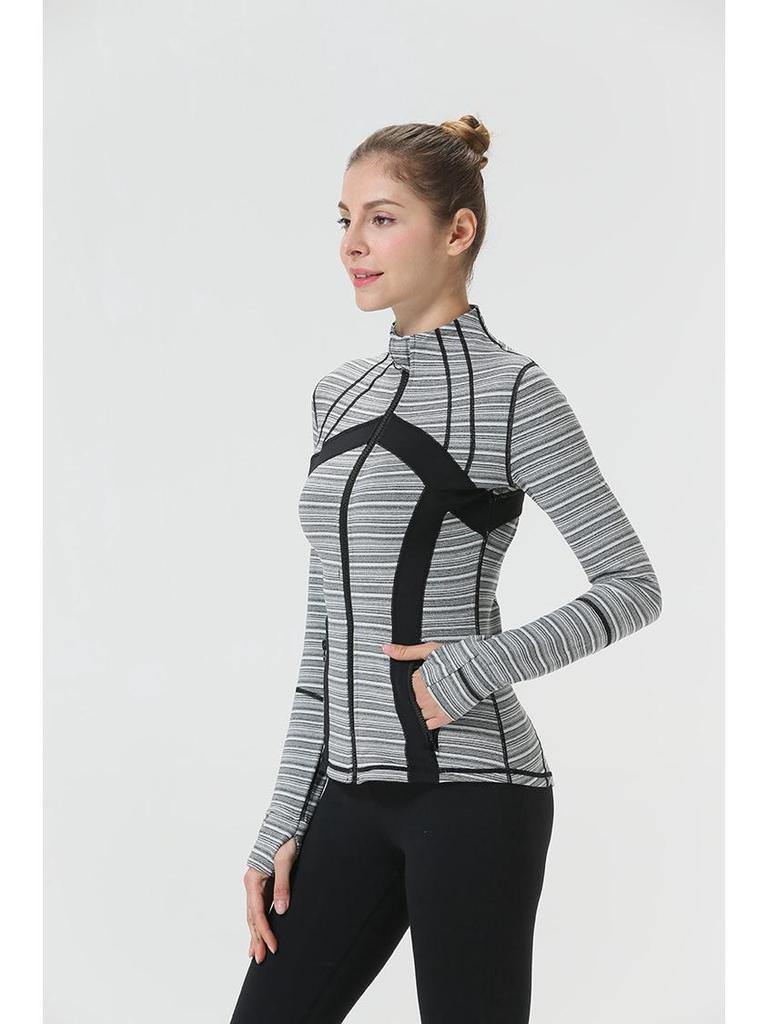 Women's Swift Speed Quick-Dry Stand Collar Sport Jacket for Yoga, Running, and Dance