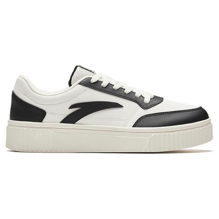 New Anta Low Top Skateboard Shoes Men's White Black 912358005-7