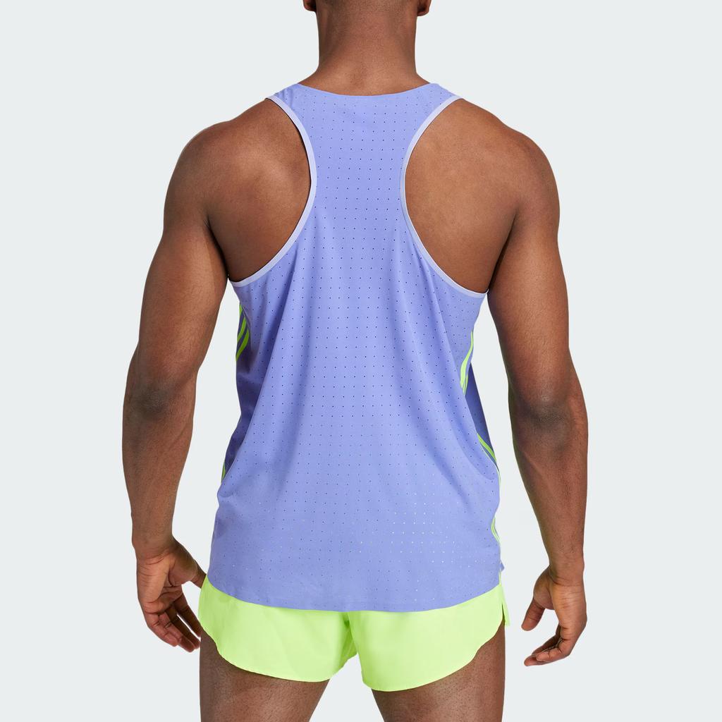 Adidas Adizero Running Tank Top Men Tops Blue IW6635