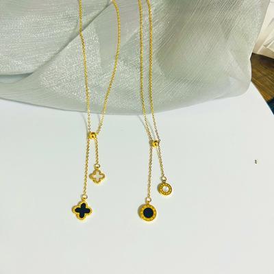 Titanium Steel Four-Leaf Clover Necklace Light Luxury Non-Tarnish Accessories Premium Sense Of Simplicity Women's Necklace
