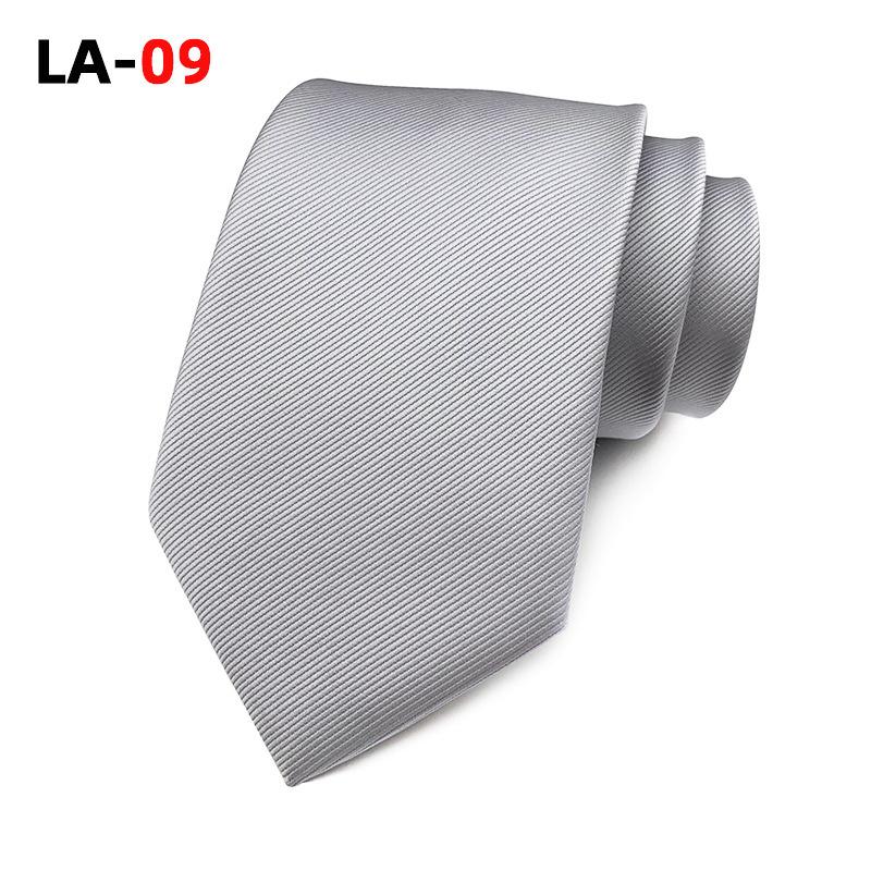 Satin Solid Color 8Cm Fashion Business Professional Men'S Tie