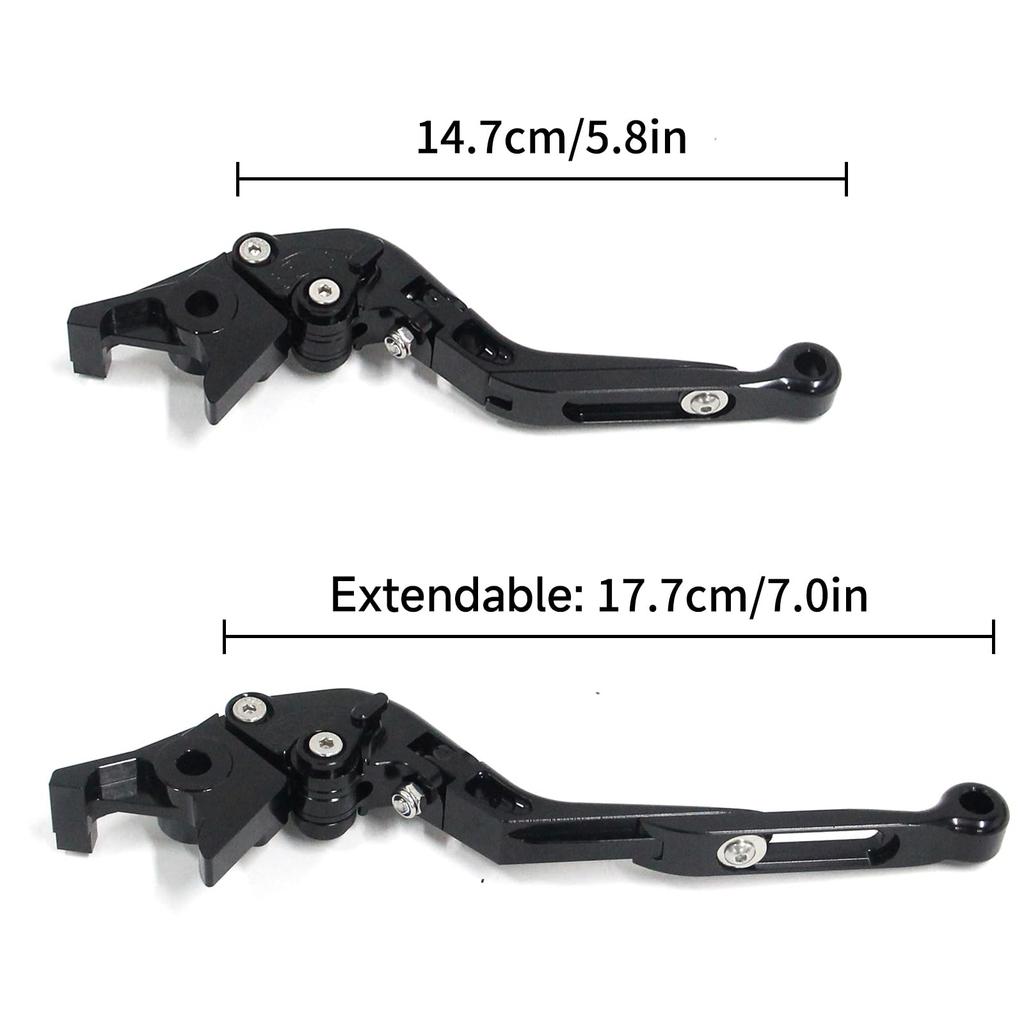 Extendable and Foldable Aluminum Alloy Modified Brake Clutch Lever 6 Levels Adjustment for Suzuki