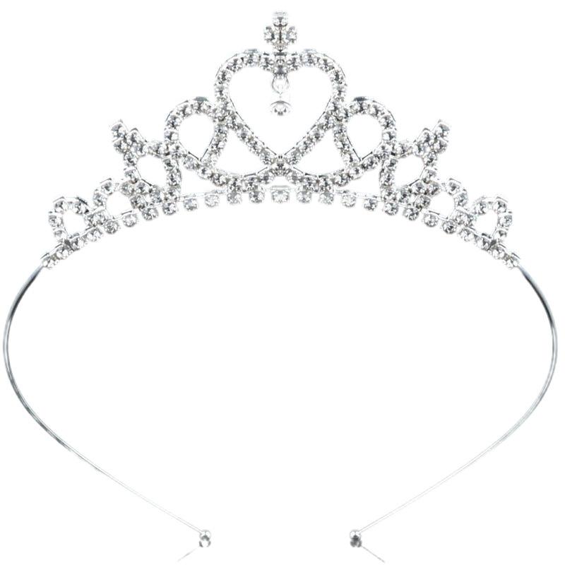 New Children's Headwear Accessories Children's Princess Crown Headband Girls Heart Shaped Accessories Birthday Hair Card Accessories