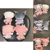 My Melody Lolita Dress Up Plush Doll Pendant For Girls Bag Decor