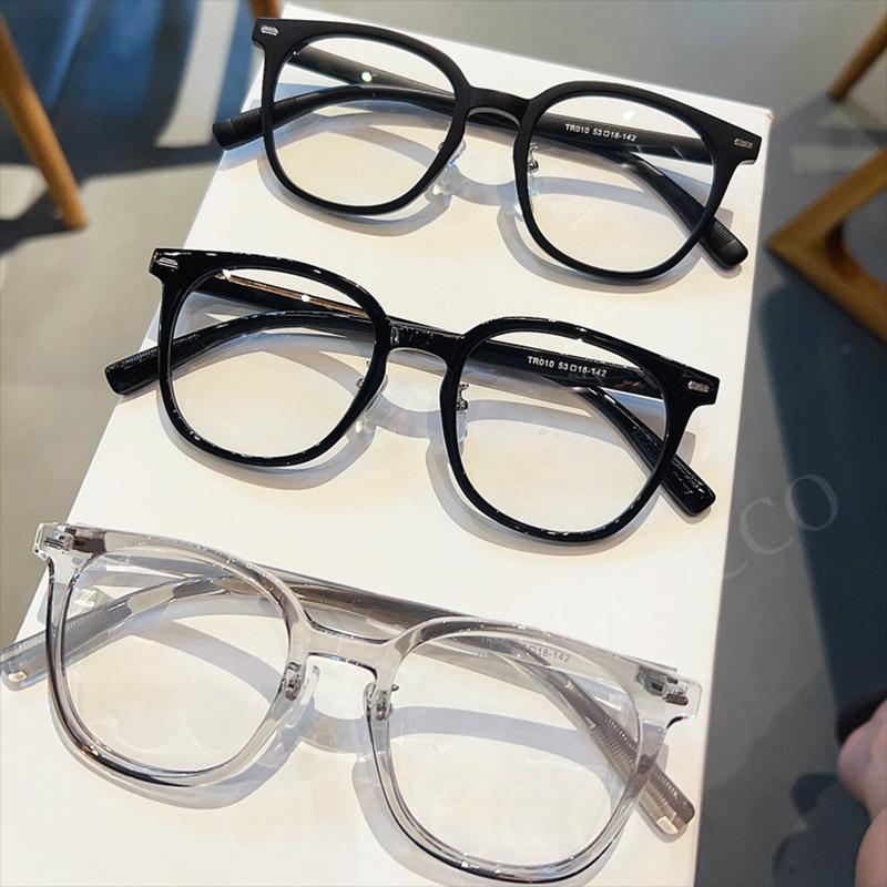 Blue Light Reading Eyewear TR90 Eyeglass Square Spectacle Spectacle Retro Blocking Presbyopic Classic Rivets Optical Matte Presbyopic Rectangular