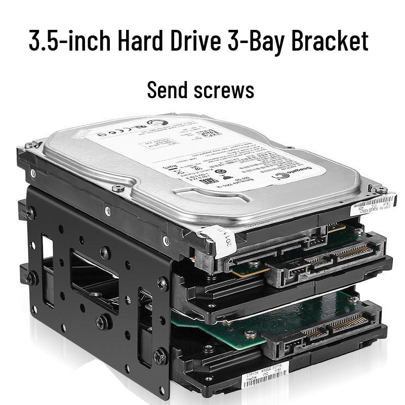 

3.5-Inch and 2.5-Inch Multi-Bay Hard Drive Rack with Multi-Layer SSD Tray