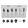 100Pcs Car Body Plastic Trim Retainer Fastener Clip Push Pin Fender W/Tools Kit
