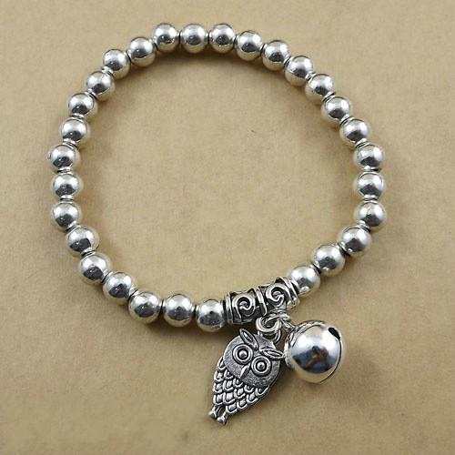 Ethnic Style Miao Silver Thin Bracelet, Elastic Silver Bracelet Women'S Retro Handmade Thai Silver Gift Selection Versatile Jewelry