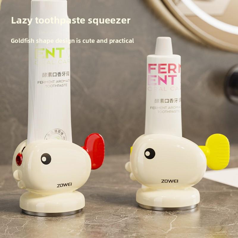 New Fully Automatic Whale Suction Cup Toothpaste Squeezer Toothpaste Rack Wall-mounted Children's Toothpaste Squeezer